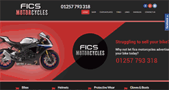 Desktop Screenshot of ficsmotorcycles.co.uk